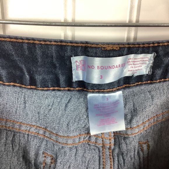 Nobo No Boundaries Skinny Jeans Women's Size 3 Dark Blue Mid Rise Button Fly - Picture 5 of 6
